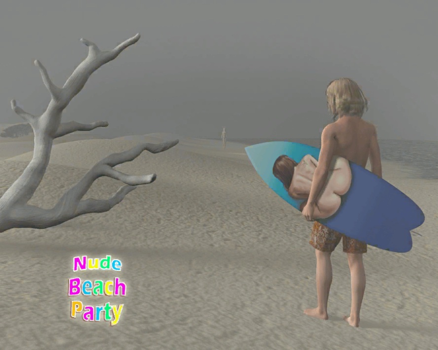 Parti Traeth Nude - Gemau Oedolion 3D