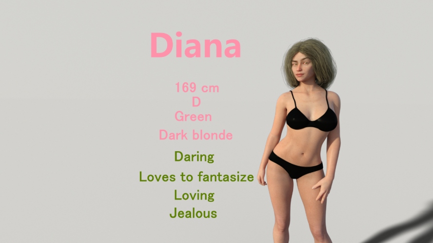 Resa med min Diana - 3D-vuxenspel
