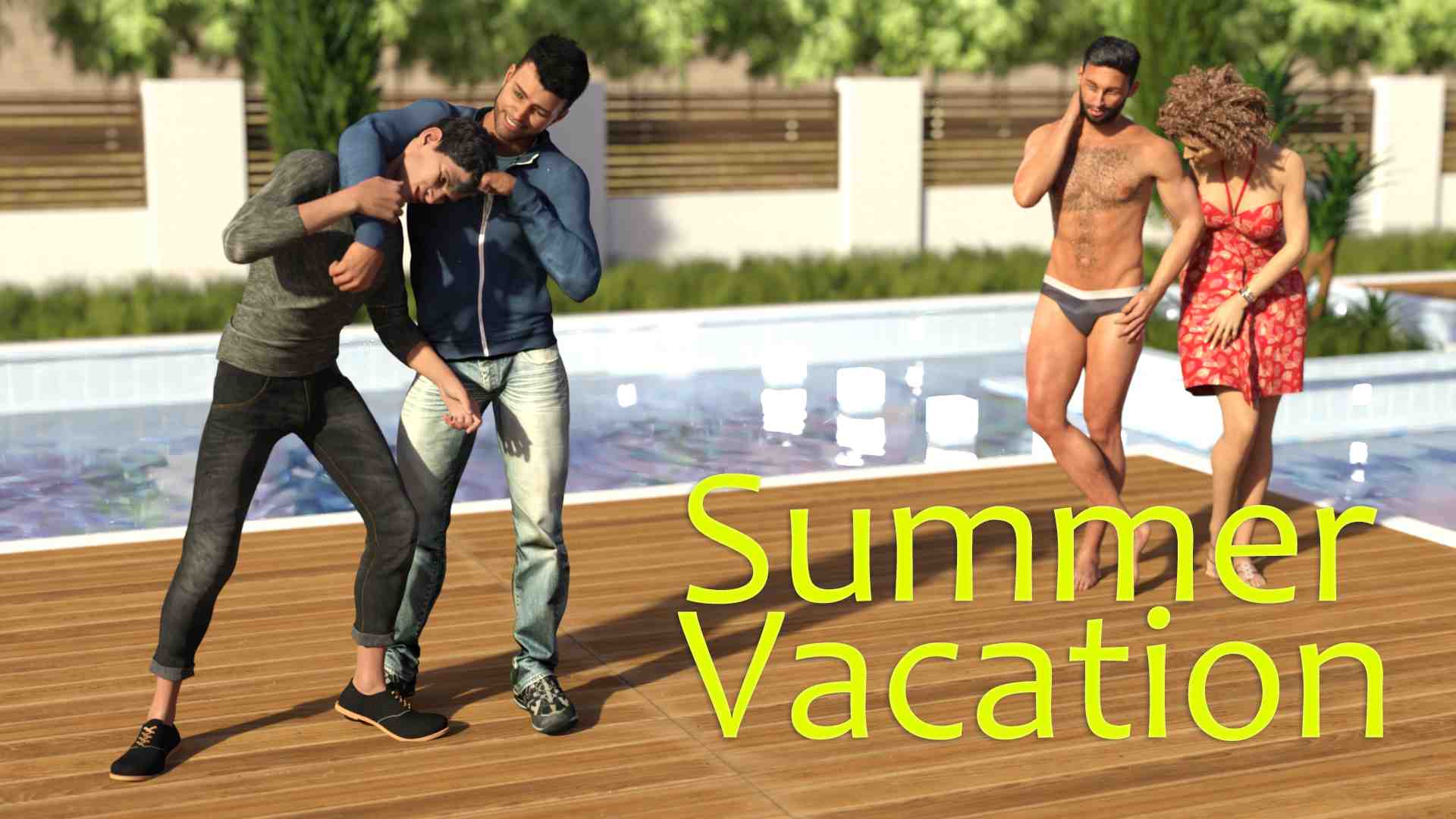 summer vacation gay porn game