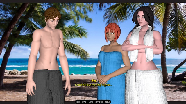 温泉島に残された-3Dアダルトゲーム