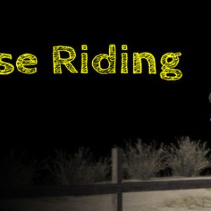 Isang Dark Horse Riding